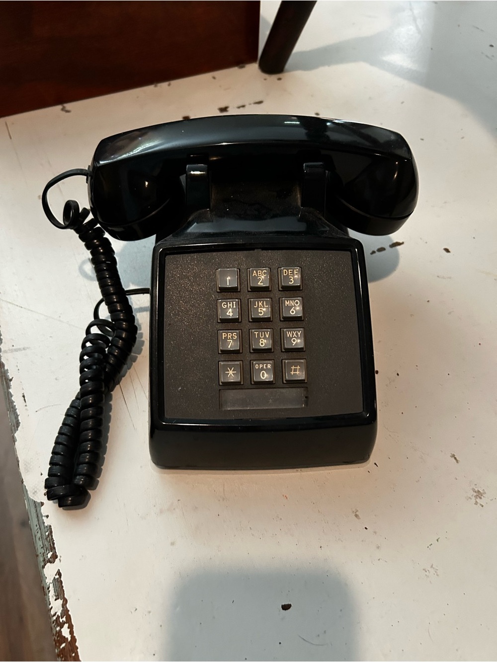 Vtg 80s ITT Coretelco Push Button Phone Telephone Corded Desktop Landline Retro